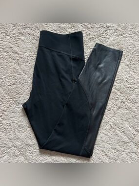 SPANX Black High Waist Every Wear Active Workout Leggings Women’s Size M